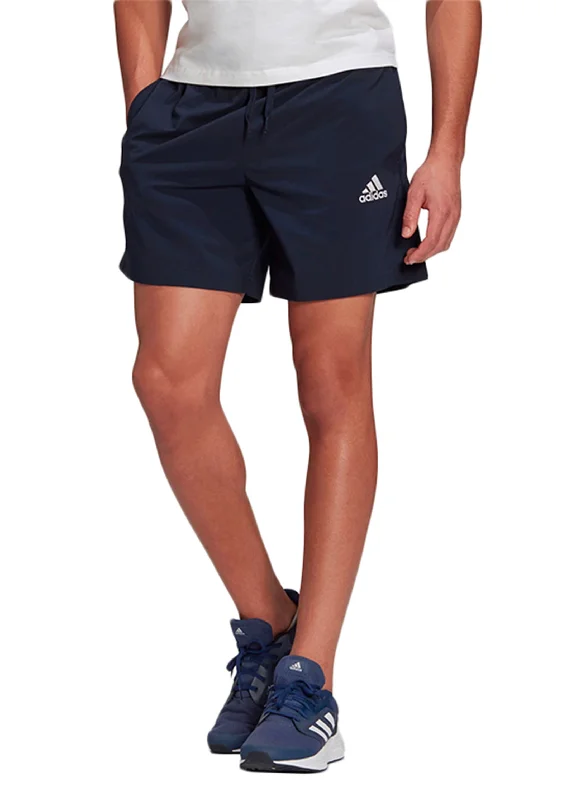 French Style Adidas Mens Aeroready Essentials Chelsea Small Logo Shorts Navy <br> GK9603