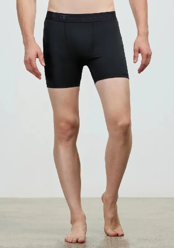 Wearable At Home Or Out Champion Mens Powercore Mid Shorts <BR> AX9AN BLK