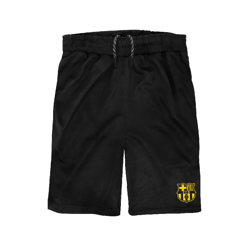 Comfortable Lounge Wear FC Barcelona Youth Reflective Athletic Soccer Shorts