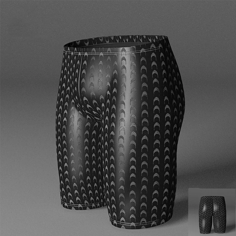 Elegant And Charming Hot Men Swimwear Surfing Black Breathable Swimming Soft Trunks Shark Skin Swimming Shorts For Boy Swimwear Beach Wear Elastic xl