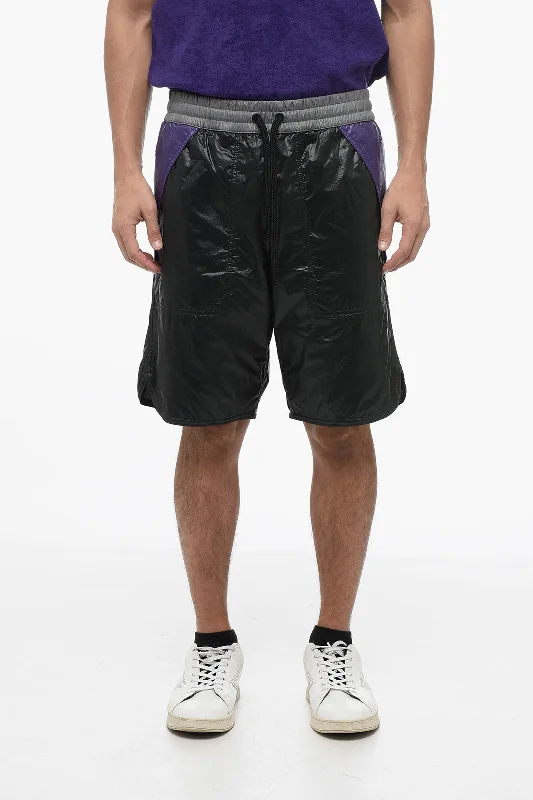 Exquisite Craftsmanship Moncler DAY-NAMIC Nylon Shorts with Contrasting Waistband
