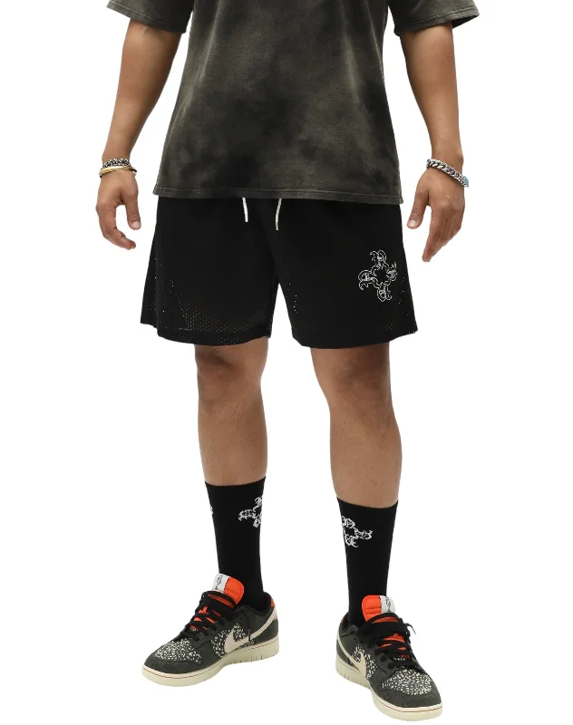 New Products Monogram Sports Mesh Shorts - Black