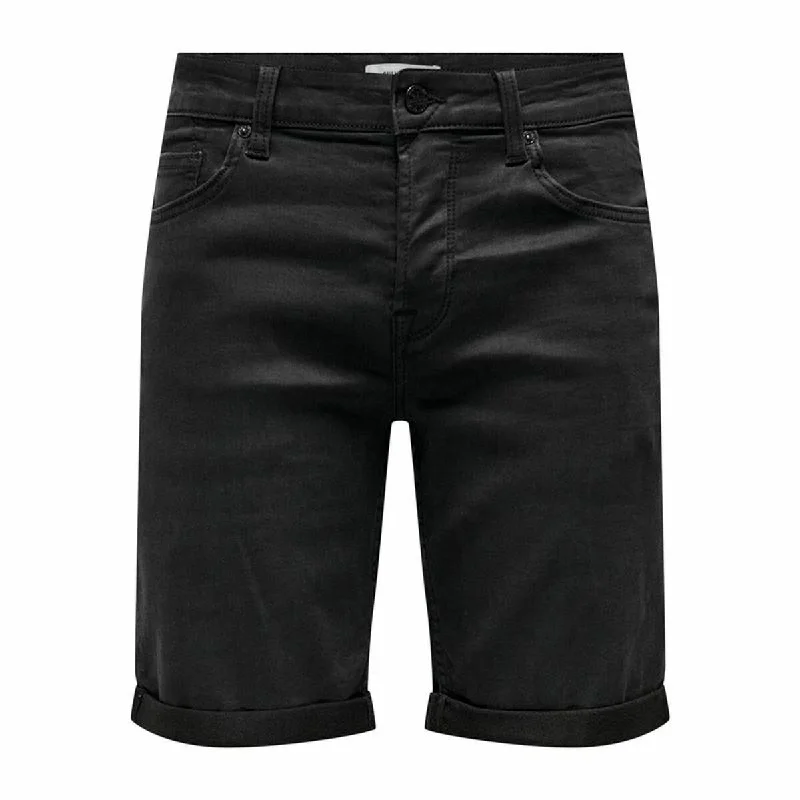 Retro Design Shorts Only & Sons Onsply Reg Black