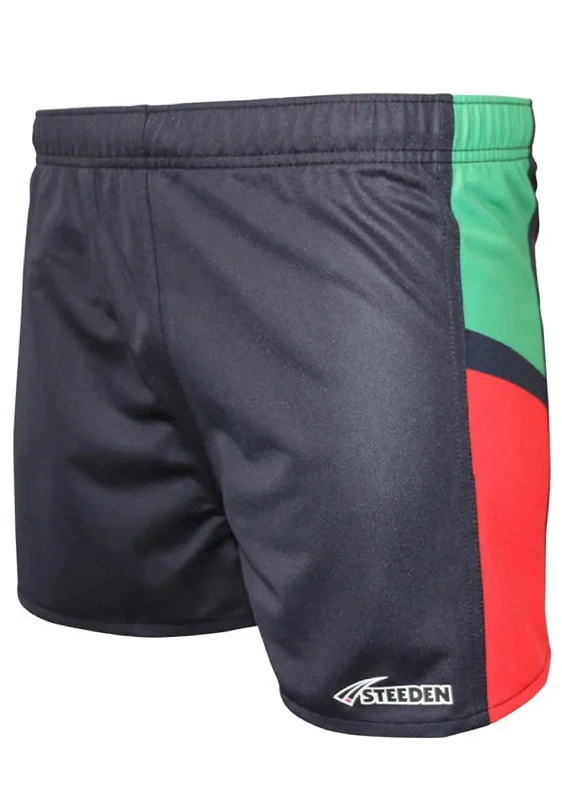 Soft Fabric Looks Steeden Mens Rugby League Shorts <br> 228810-B/G/R