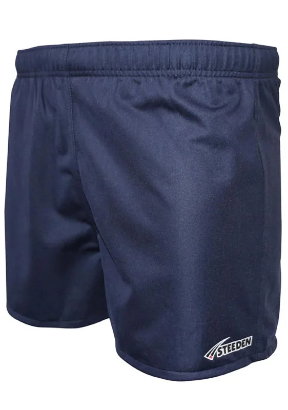 Comfortable Lifestyle Steeden Mens Rugby League Shorts Navy <br> 228800