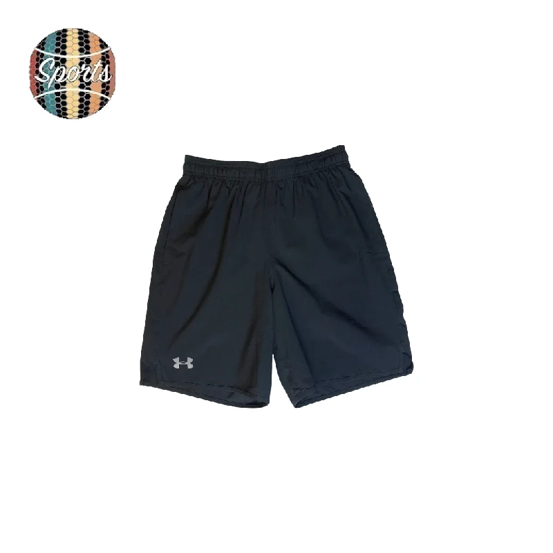 Luxury Style Under Armour Mens Qualifier 9" Woven Shorts - Black - [1277142-001]
